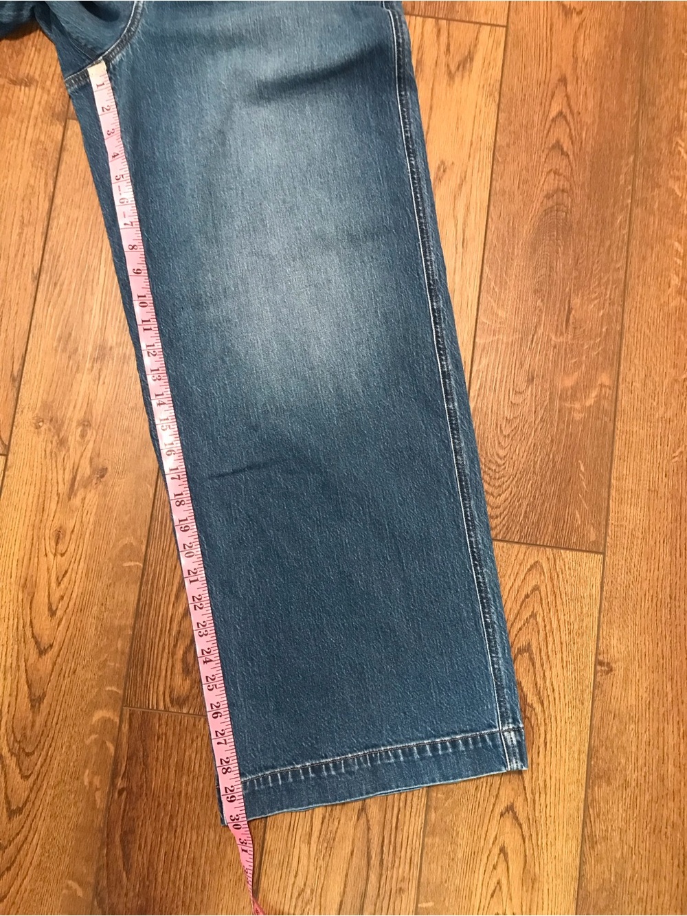 Lands' End Women’s Relaxed Wide-Leg Jeans Size 12 - Picture 10 of 12